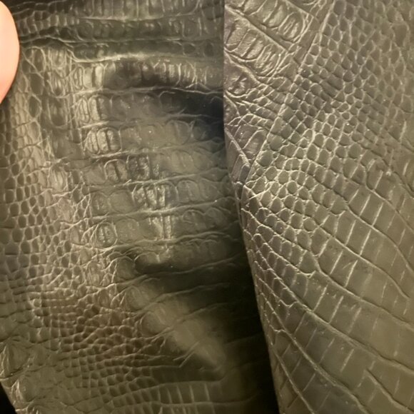 NWOT Chico’s Faux Snakeskin Leather Jacket Women’s Textured Blazer - Picture 11 of 13